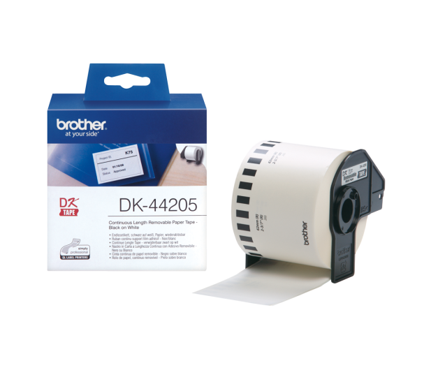 Brother Taśma ciągła papierowa usuwalna 62mm (DK44205) - 393720 - zdjęcie